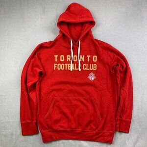 TFC Toronto Football Club Bulletin Mens Sweater Large Red Hoodie Canada Soccer